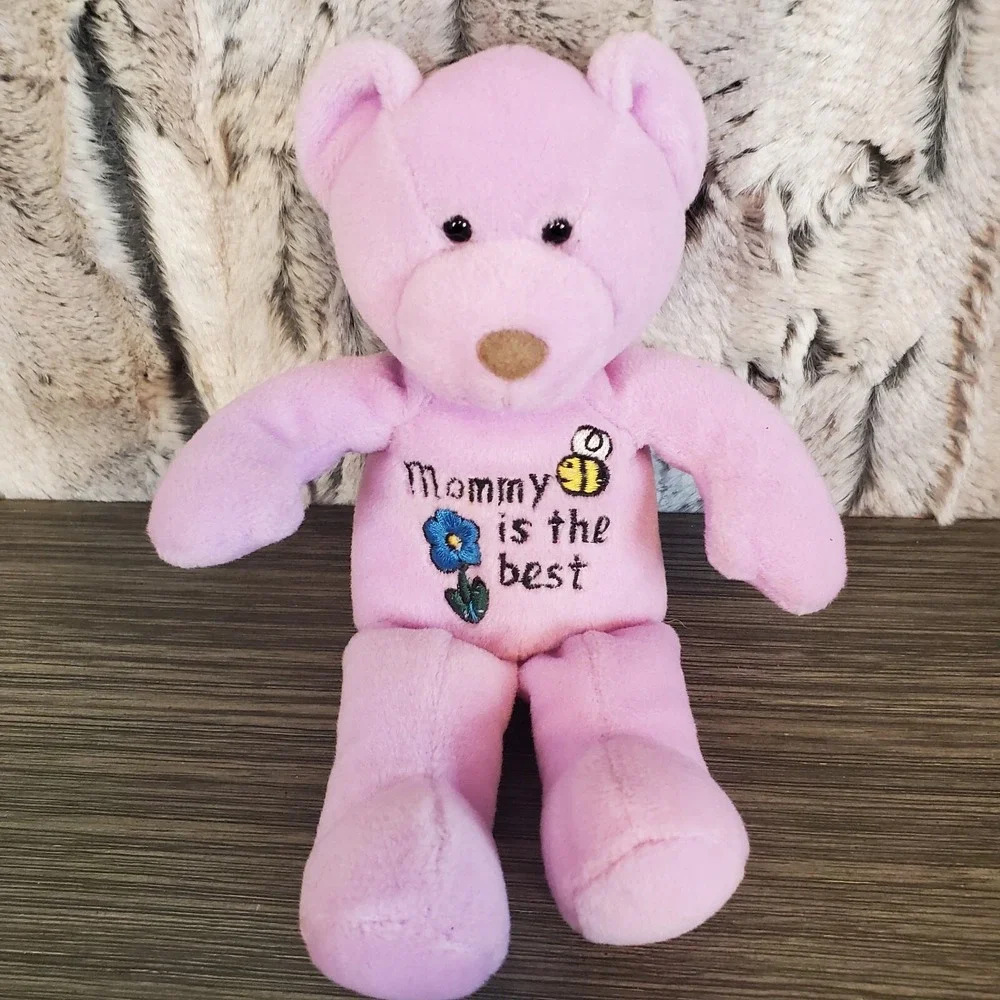 Vtg Russ Berrie Skribbles Message Bear MOMMY IS THE BEST 8